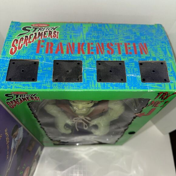 MANLEY TOY QUEST STRETCH SCREAMERS ELECTRONIC FRANKENSTEIN WITH BOX - Picture 4 of 16